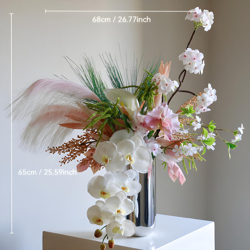 Ornements de fleurs simulées