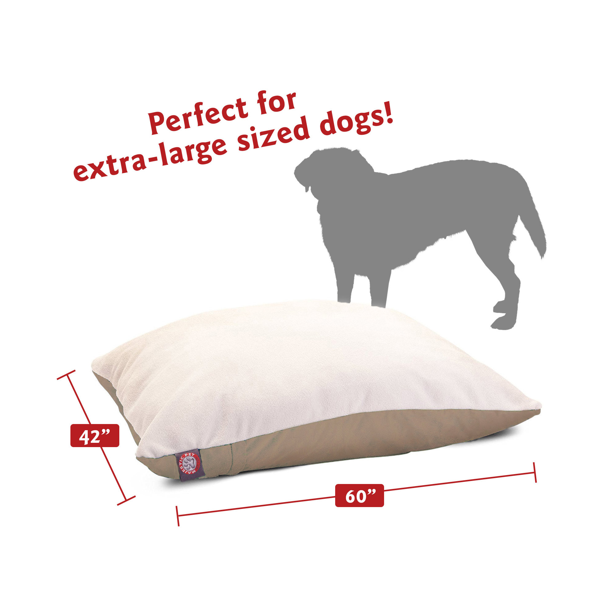 Rory Classic Pet Bed, Extra Large , Khaki