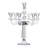 17.5'' H Lead Free Crystal Tabletop Candlestick