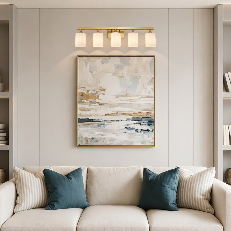 Vanity Light, Gold 5-Light