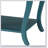 Teal 2-shelf End Table