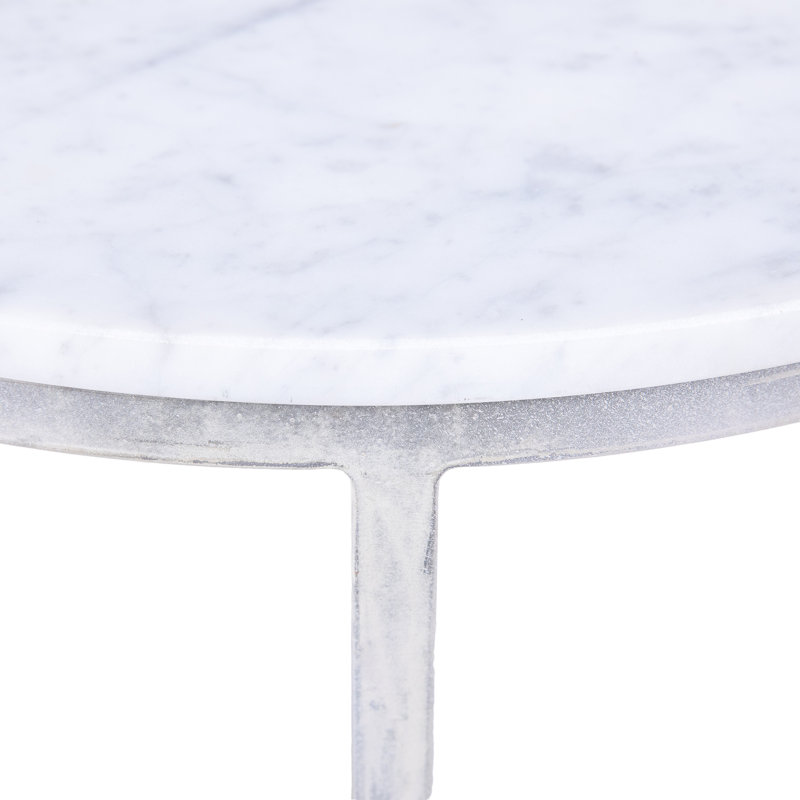 Marble Frame End Table, Deep Ocean