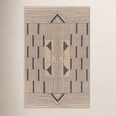 Glenda Abstract Tan Rug