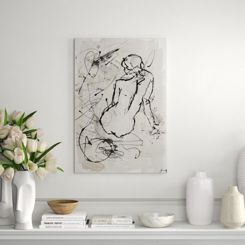 Contour Figure I Print by Altamura Stefano, 35" H x 24" W, Glass Coat