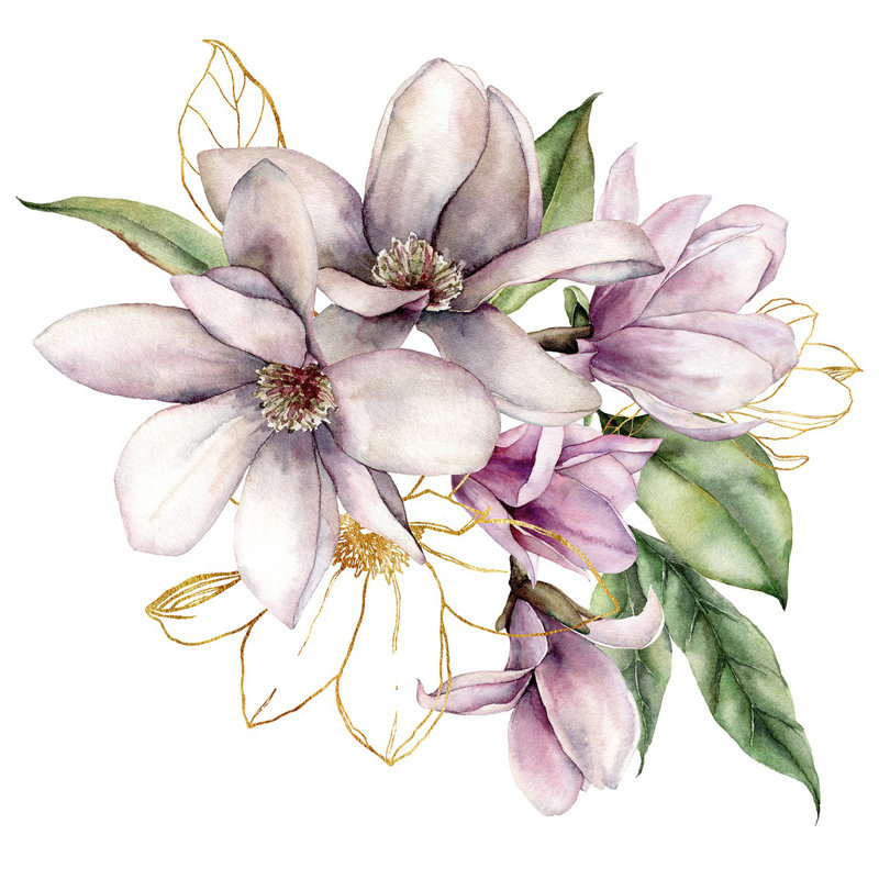 Rouleau de papier peint fleurs avec lignes L 10,4 pi x l 125 po