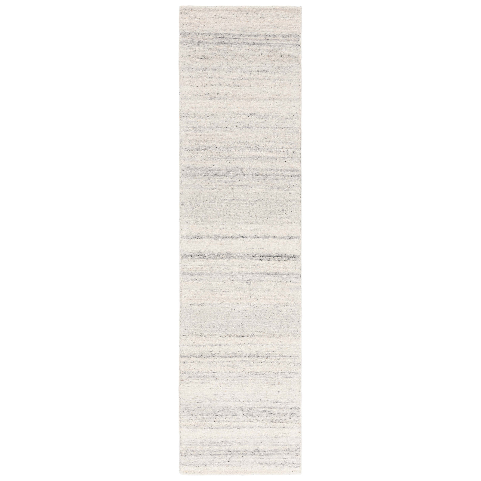 Handmade Light Grey / Beige Rug, Runner 2'3" x 9'