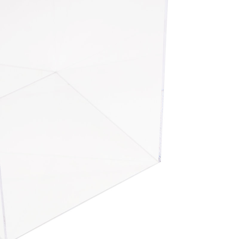 Acrylic Plastic Minimalistic Pedestal Table With Various Sizes