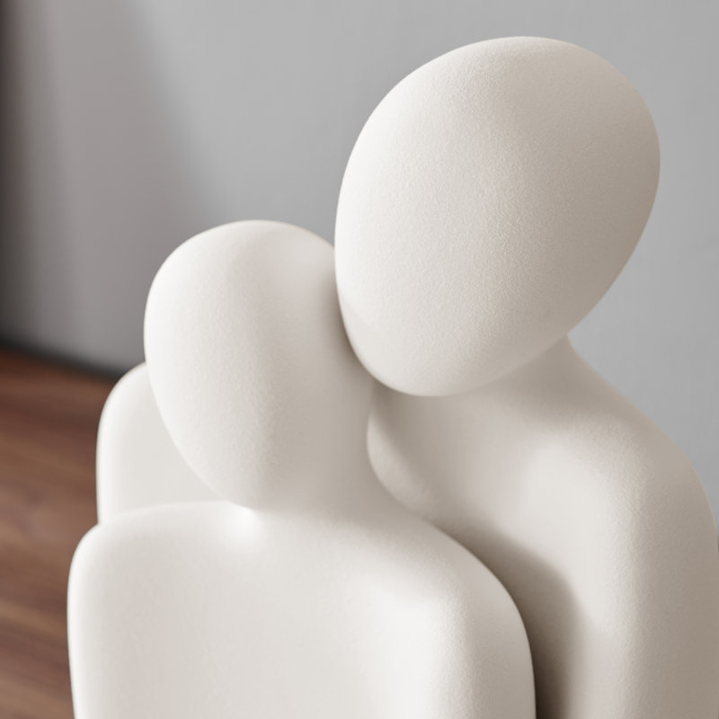 Leiona Matte Abstract Nesting Ceramic Sculpture 