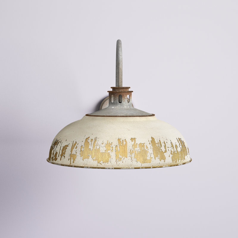 Chesterle Steel Plug-in Swing Arm Sconce, Antique Ivory