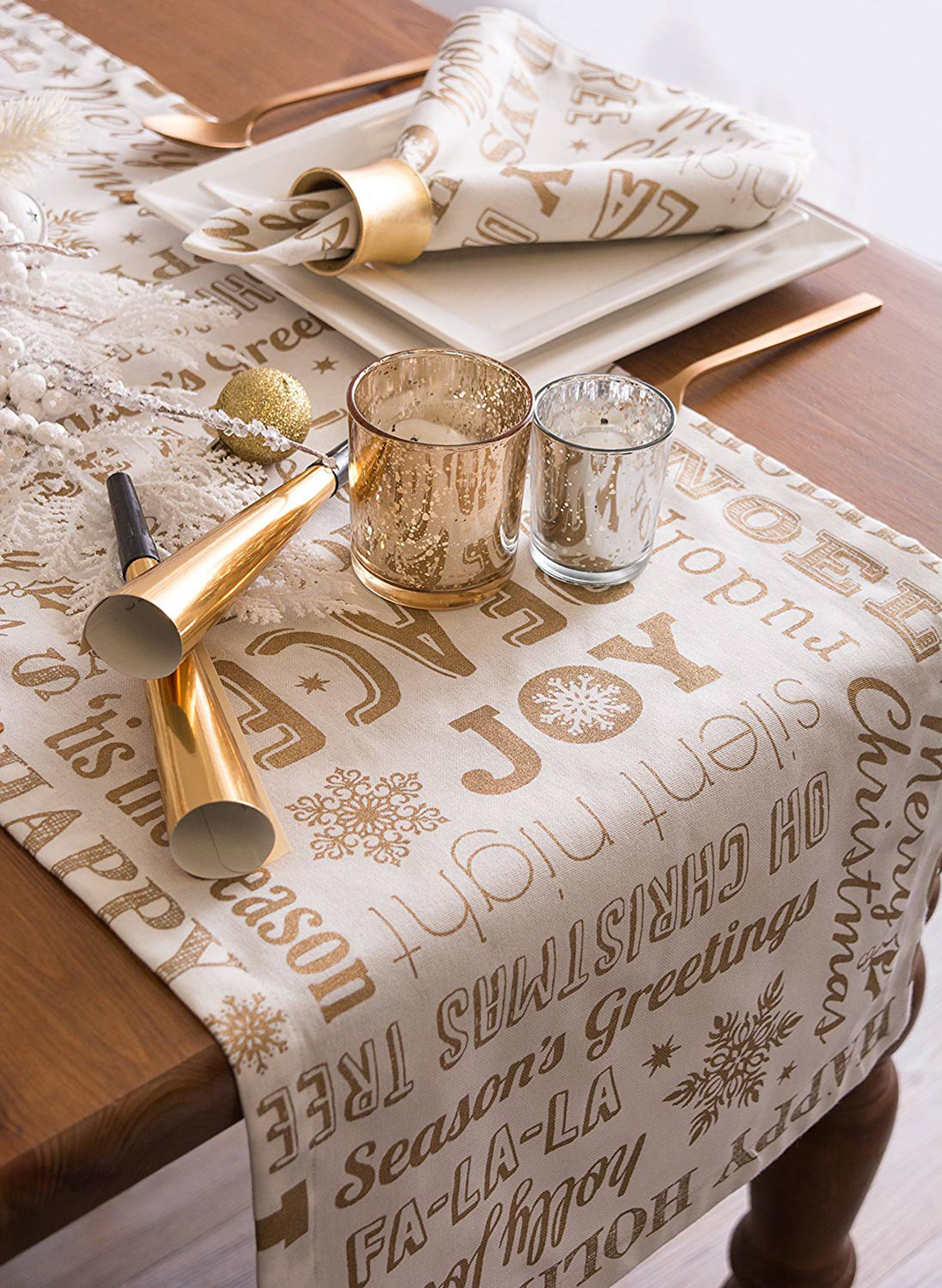 The Holiday Aisle® Mcmann 100% Cotton Christmas Table Runner & Reviews | Wayfair