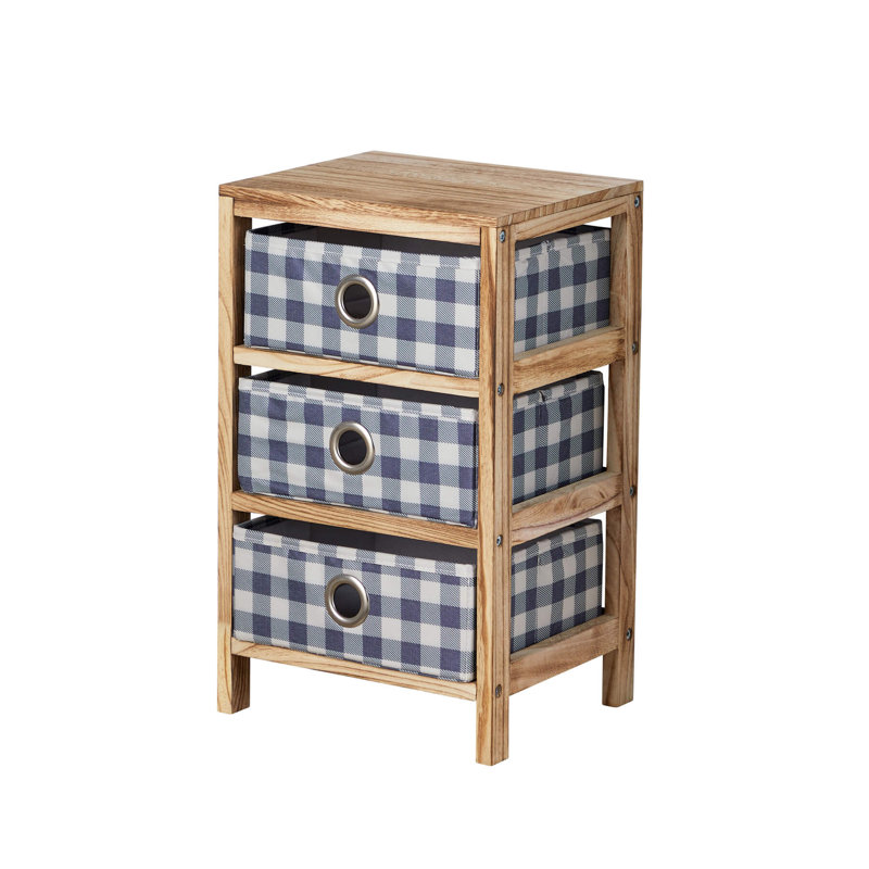 Shadybrook 3 Fabric Drawer Storage Chest Unit