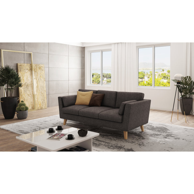  Scandinavian Sofa 3 seater, Brown - Khaki