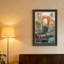 Teal Agave Cactus In Stone Archway With Pink Gold Script Canvas Wall Art-133214556