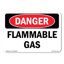 Flammable Gas Decal 14" X 10"