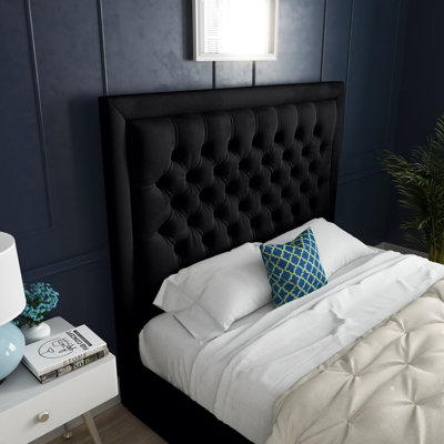 Kingston Bed With Headboard - Super King - 6Ft - Black