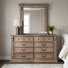 Commode 10 tiroirs avec miroir Indery