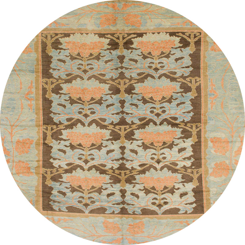 Tapis abstrait moderne 1200, Rond 8 pi