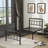 Lizar Metal Open-Frame Storage Bed-416934814