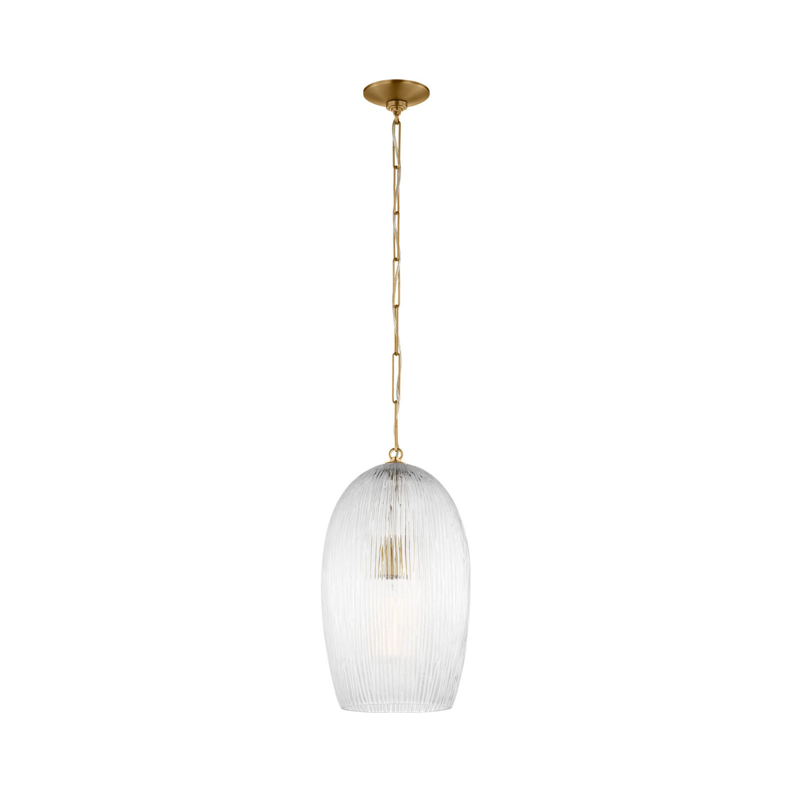 Serafina 11 Pendant, Burnished Brass