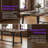 Industrial Dining Table For 8, 70.9" Rectangular Table With Steel Legs, Spacious & Durable