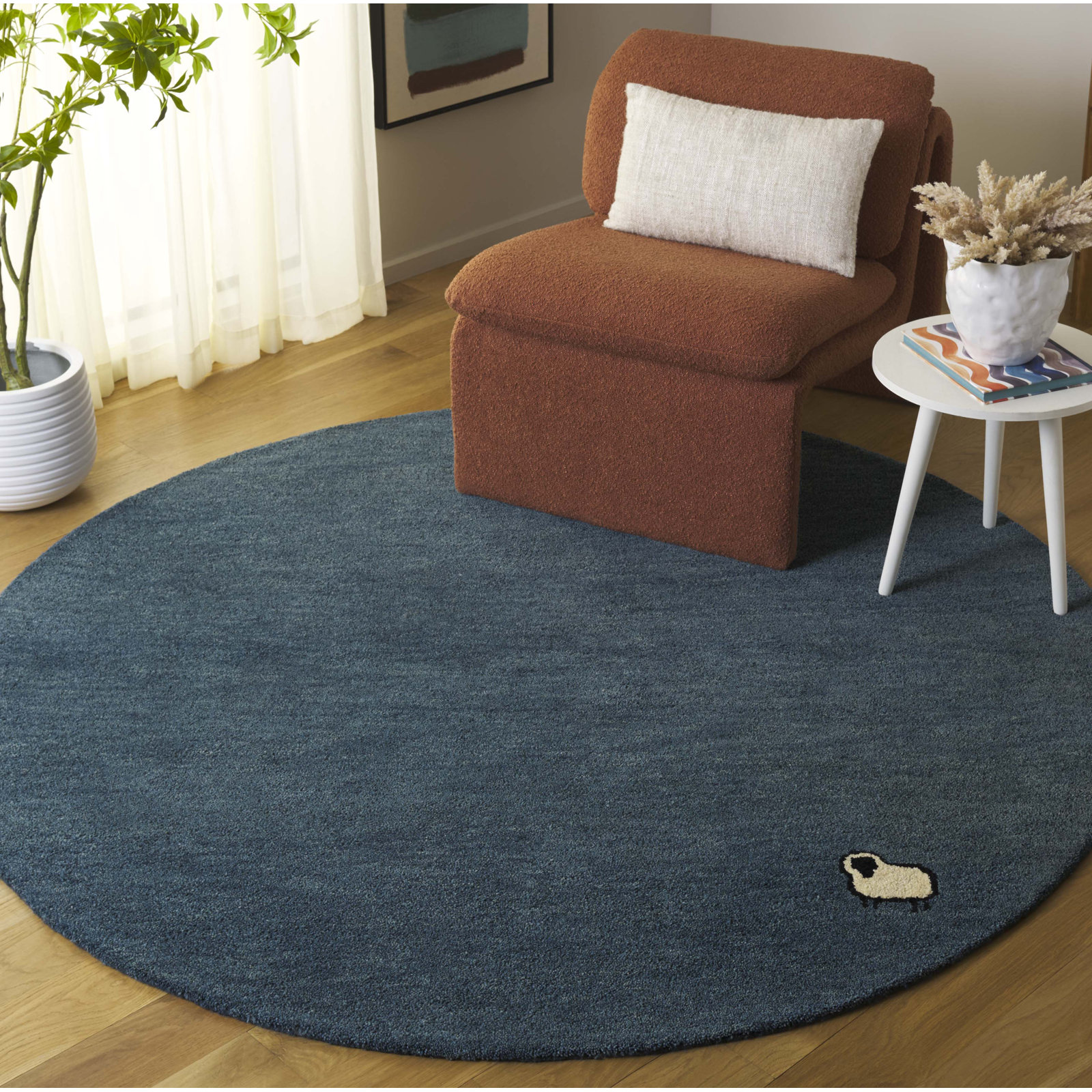 Racheal Hand-Tufted Rug, Round 6'