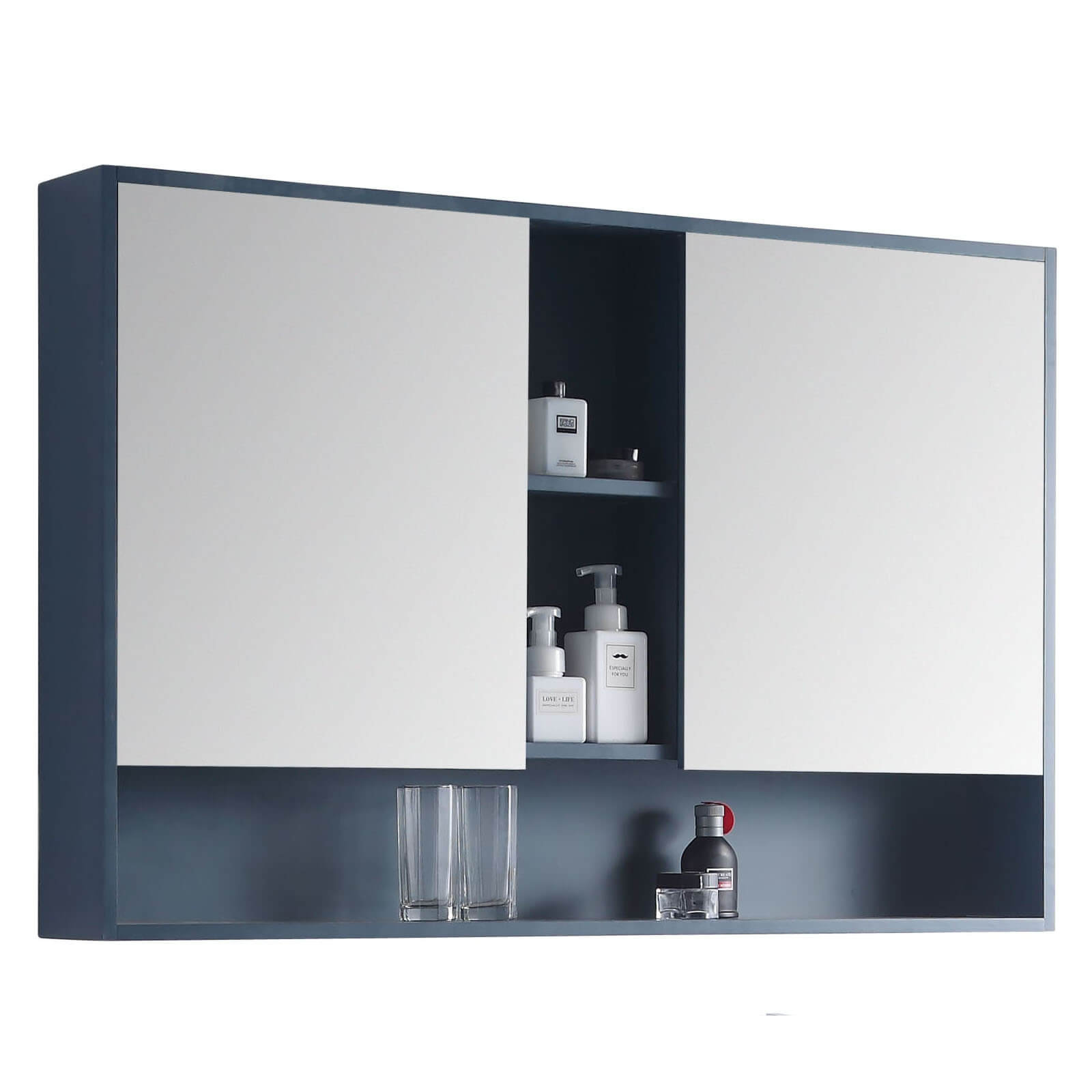Maisie Surface Double Medicine Cabinet, Blue