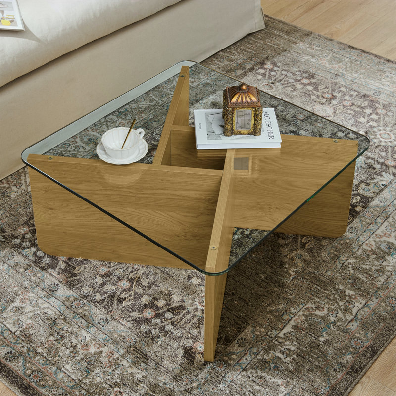 Table basse en verre 31,5 pouces