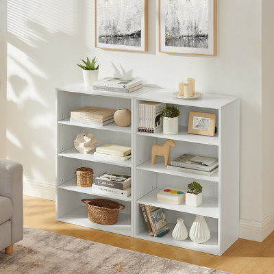 bookcase, adjustable shelf 8-layer storage