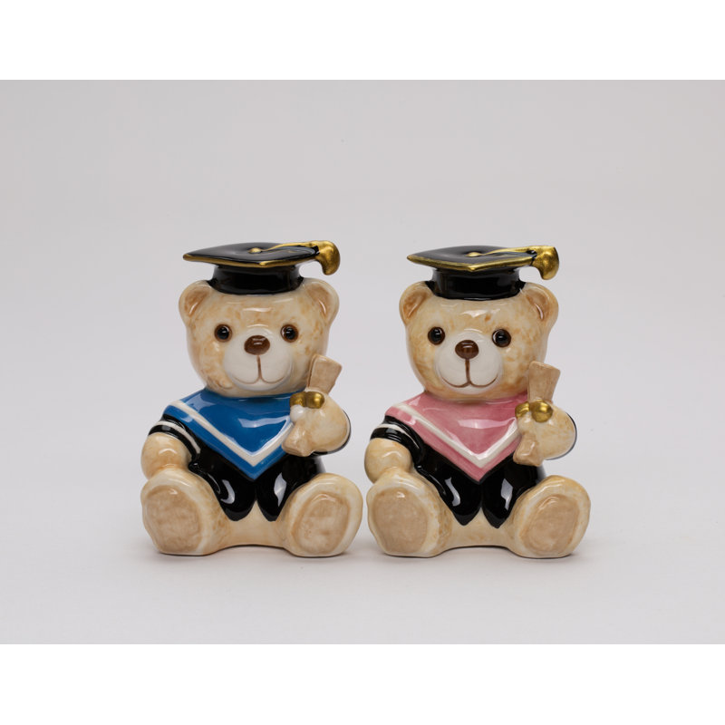 Graduation Teddy Bears Salt And Pepper