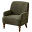 Upholstered Armchair with Footstool-1544761234