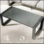 Table basse d'extérieur en aluminium toutes saisons avec plateau en verre trempé, durable et élégante pour une utilisation toute l'année