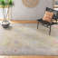 Tapis oriental vert / rose clair à motif lavable à la machine Dietrick-1745378788