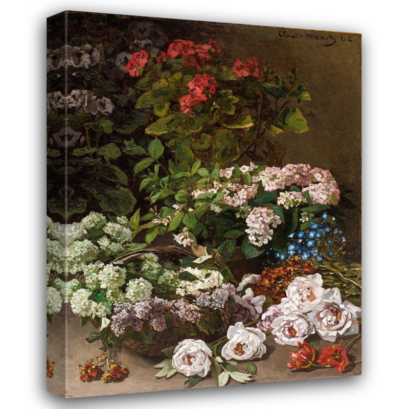 «Red Barrel Studio®», reproduction d'art sur toile tendue par Monet, Claude, H 46 po x l 36 po