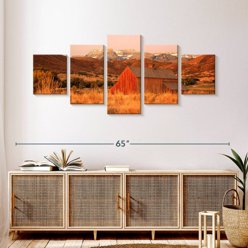 Utah Rustic Barn, 24" H x 55" W