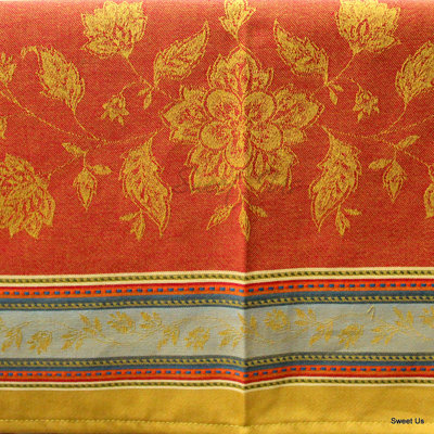 Nappe en coton jacquard français enduit de polyurétrafluoroéthylène