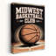 Art mural rétro classique Midwest Basketball Club-129145884