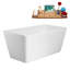Baignoire autoportante 51 "avec drain interne Streamline-101687108