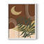 Sedona Moon and Palm Framed Print - Solid Wood-1339654503-1339654508
