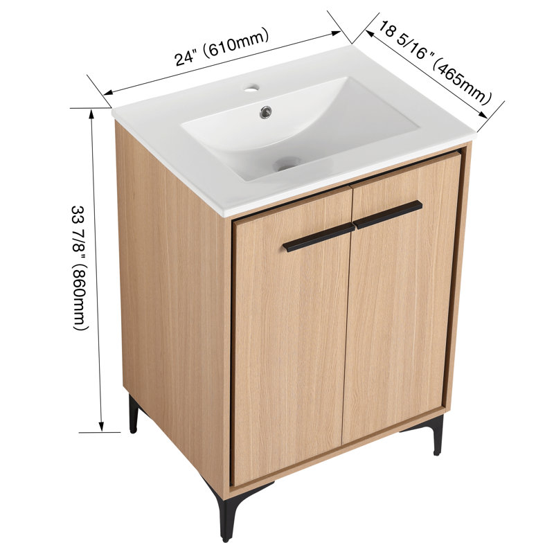 Meuble-lavabo simple avec plateau Ishhara 24,02