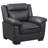 Krista Upholstered Padded Arm Accent Chair Grey-24440804