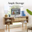 Bureau d'ordinateur avec rangement-401780493