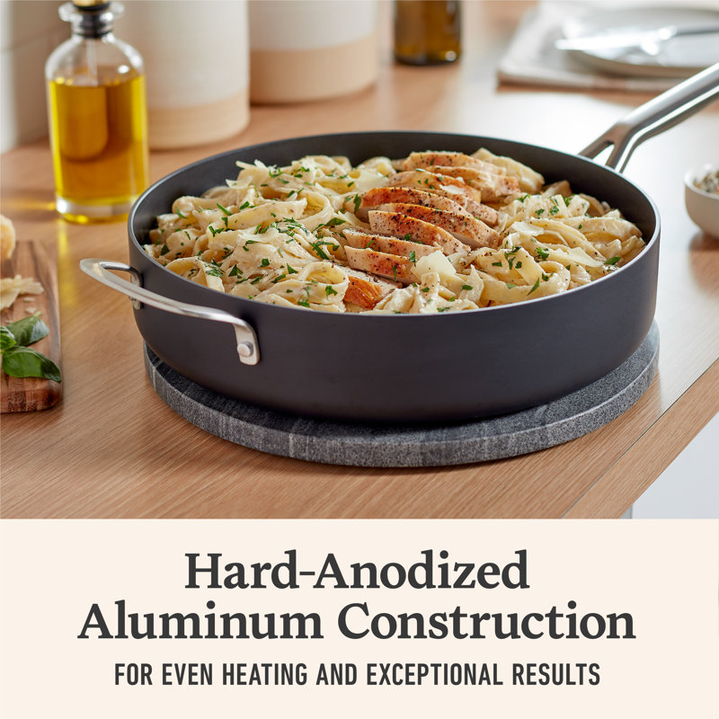 Hard-Anodized Nonstick 5-Qt. Saut Pan with Lid
