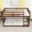 Twin Over Twin Rustic Wooden Bunk Bed With Safety Guardrails And Ladder-933161290