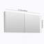 Pharmacie pour salle de bain avec cadre à miroir biseauté l 48 po x H 30 po-253346340