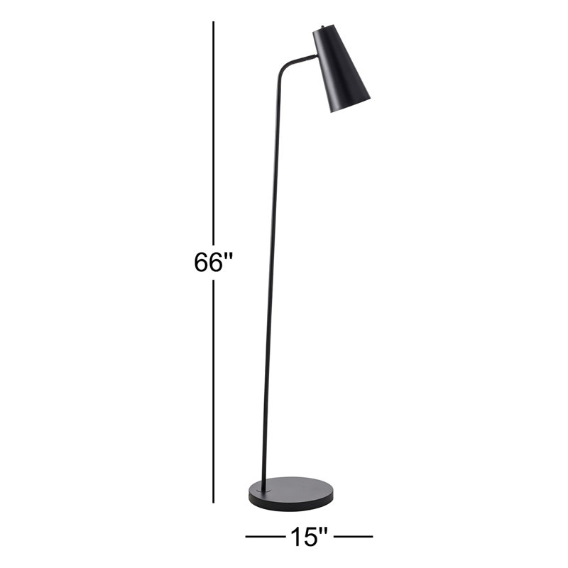 Kelt 66'' Task Floor Lamp, Black