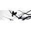 Birds and Branches Silhouette - White Canvas Home Decor