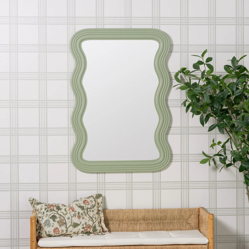 Axinia Accent Mirror, Avocado