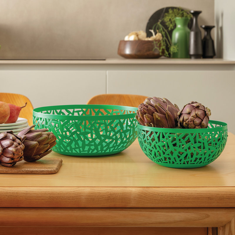 Cactus Steel Fruit Bowl, Small, Green