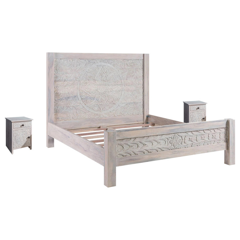 Kashmir Solid Wood Piece Bedroom Set