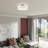 Flaire Linen Blend Semi Flush Mount-717225739